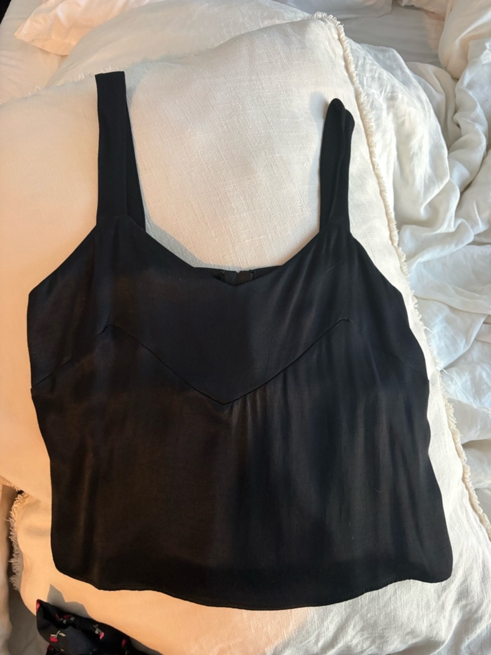 Zara Black Women's V-Neck Camisole Tank Top size S